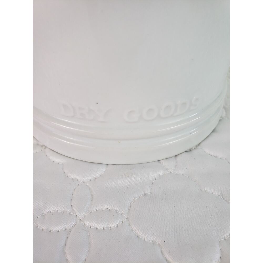 Fitz & Floyd No 2 Canister Everyday White Dry Goods Canister Porcelain & Lid - Picture 5 of 9